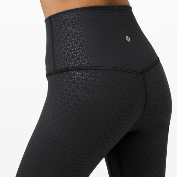 lululemon athletica Pants - LULULEMON Align Pant II 25" Lattice Work Emboss Black {XX31}